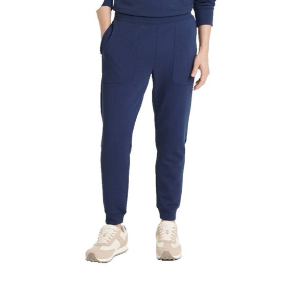 All In Motion Dark Blue Heavy Waffle Knit Athletic Joggers Pants -- Small 28/30 - Picture 4 of 7